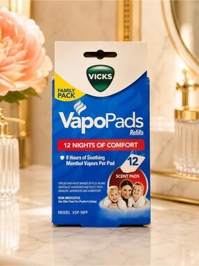 Vicks VapoPads Family Pack 12 Scent Pads Humidifier Vaporizer Refills New